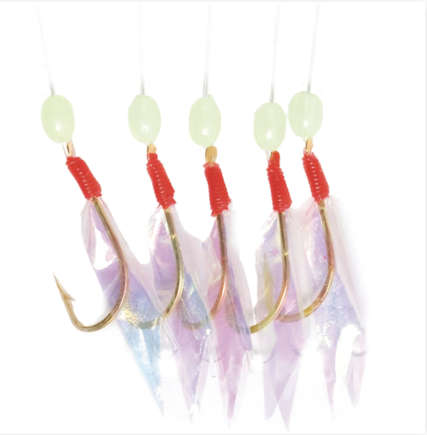 Eagle Claw Uretthane Aurora Wing Sabiki Rig ~ 5/string
